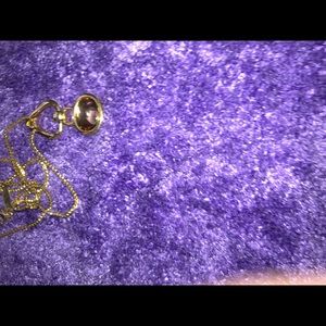 Costume jewelry clear brown stone necklace